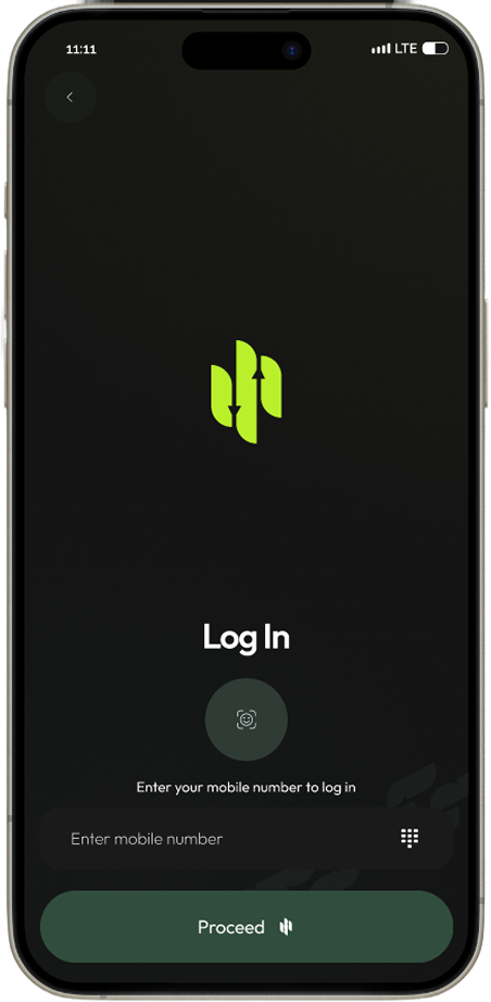 Login mockup image